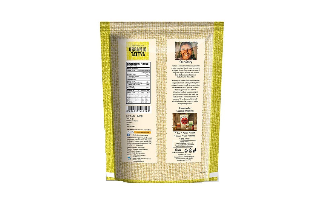 Organic Tattva Coriander Whole    Pack  100 grams